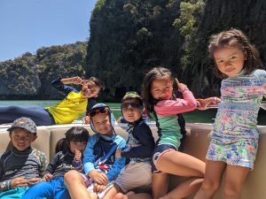Kids On A Private Boat Tour